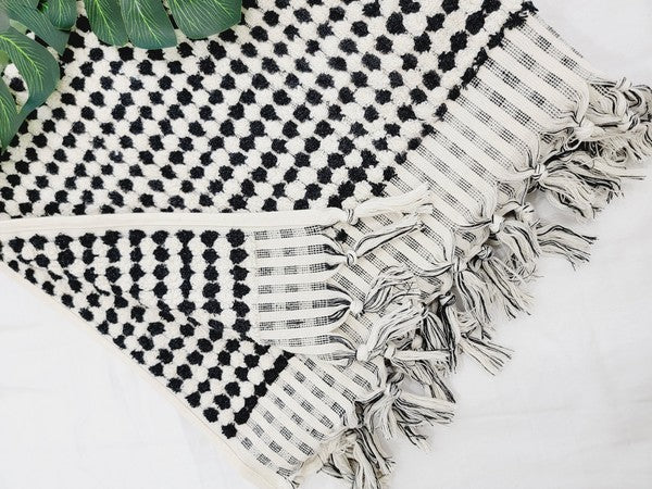 Bath Towels, Organic Turkish Cotton Pom Pom Towels