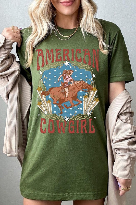 American Cowgirl Graphic T Shirts