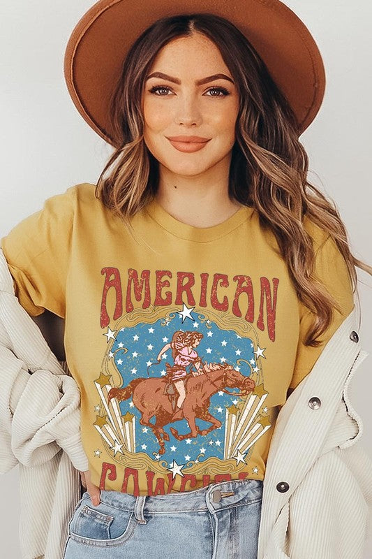 American Cowgirl Graphic T Shirts