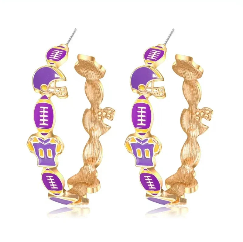 PREORDER: Game Day Hoop Earrings 7.27.26