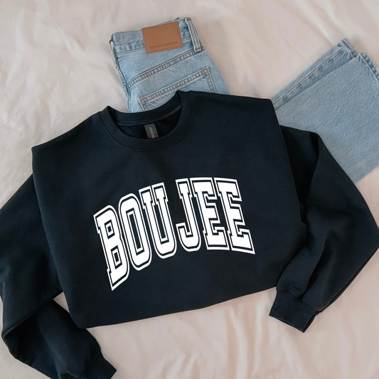 BOUJEE Funny Sweatshirt | Gildan Cozy Fleece