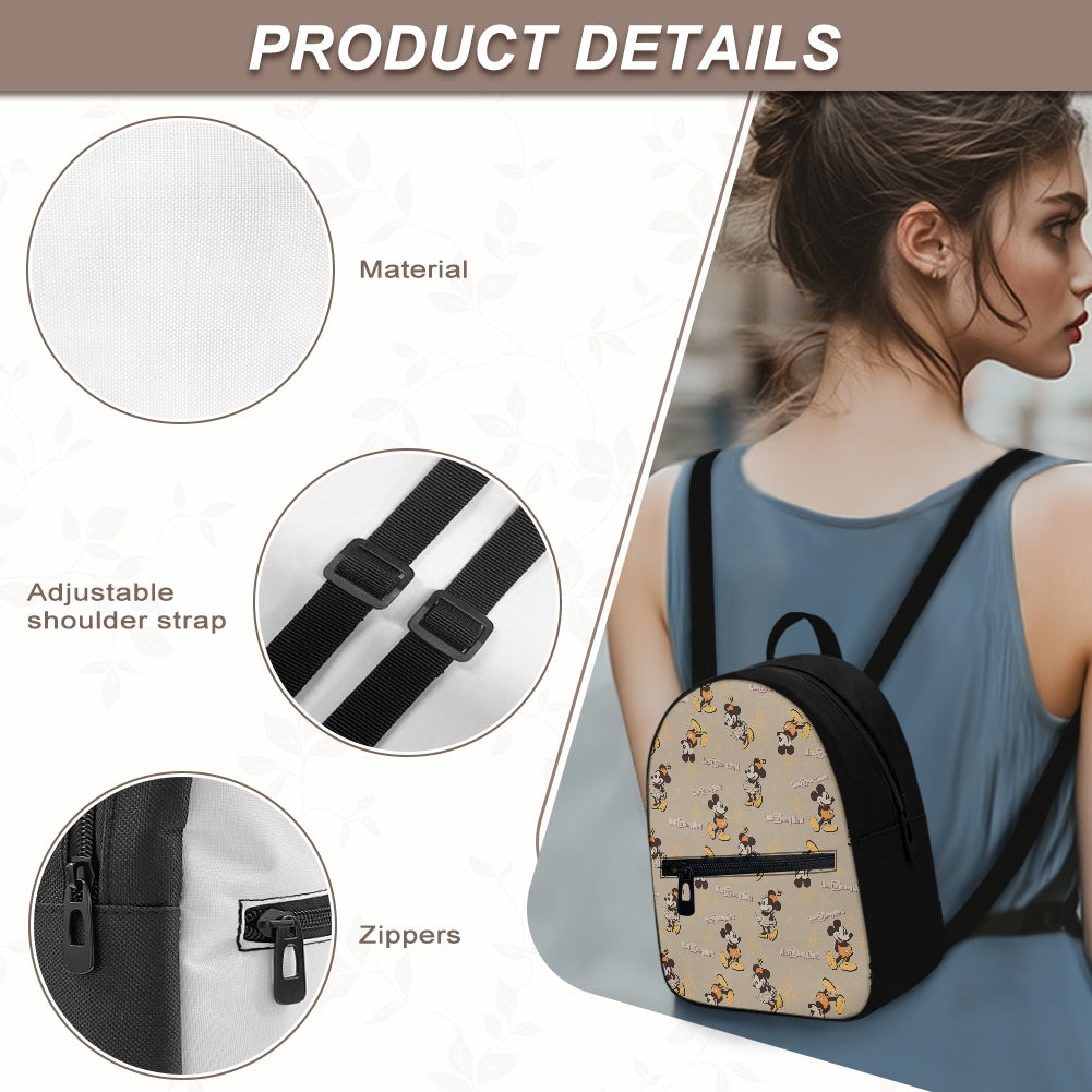 Brown Mouse Small Backpack