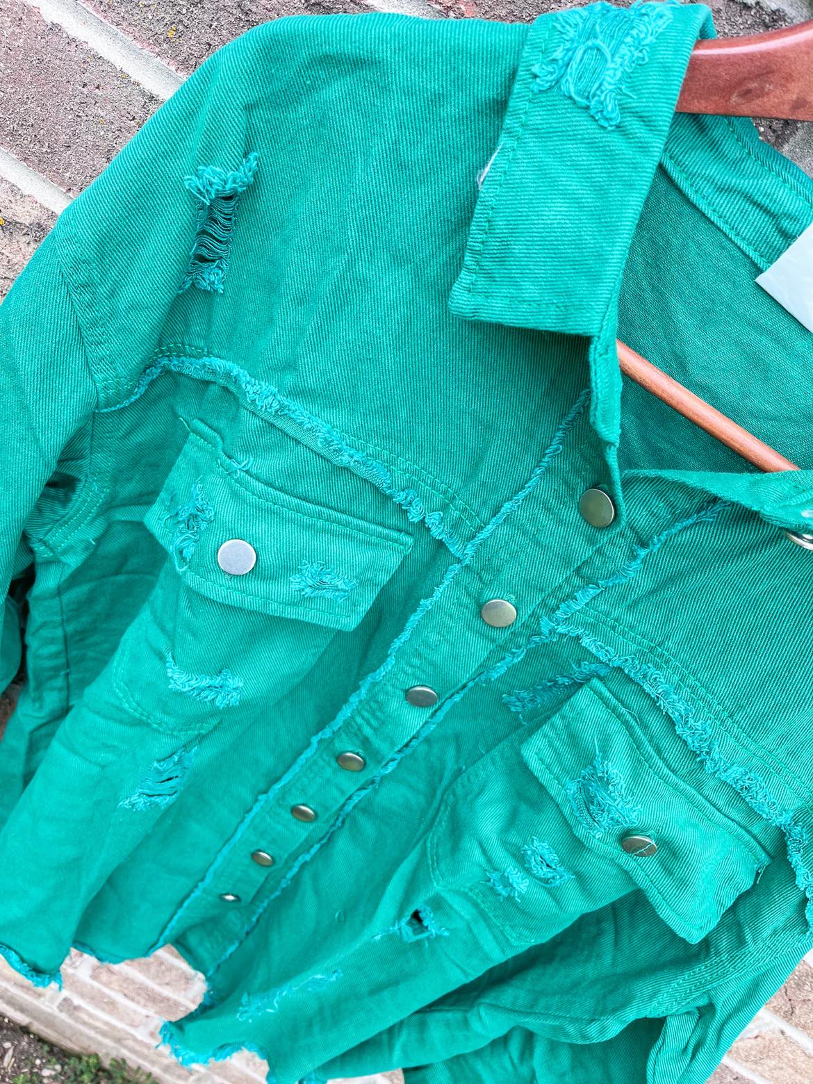 PREORDER: The Jenny Distressed Shacket BESTSELLER 11.25.24