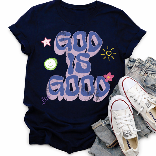 God Is Good Wavy Tee