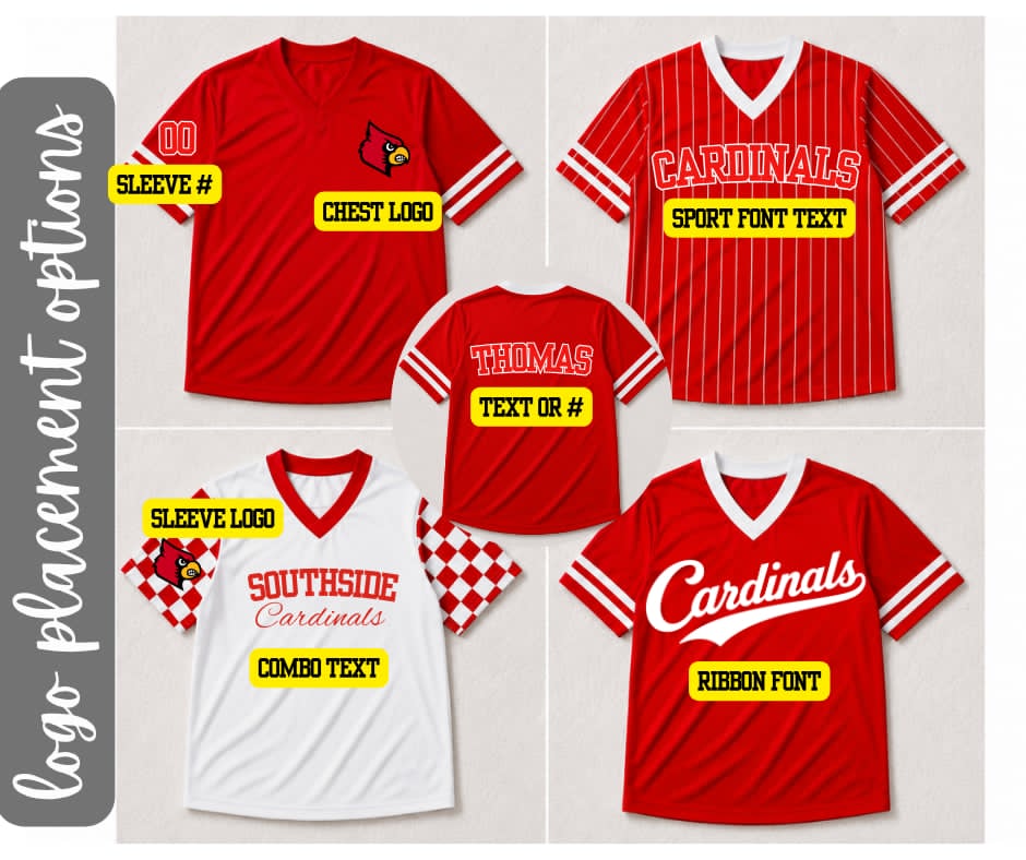 PREORDER: Custom Football Jersey (Front Text) 7.26.26