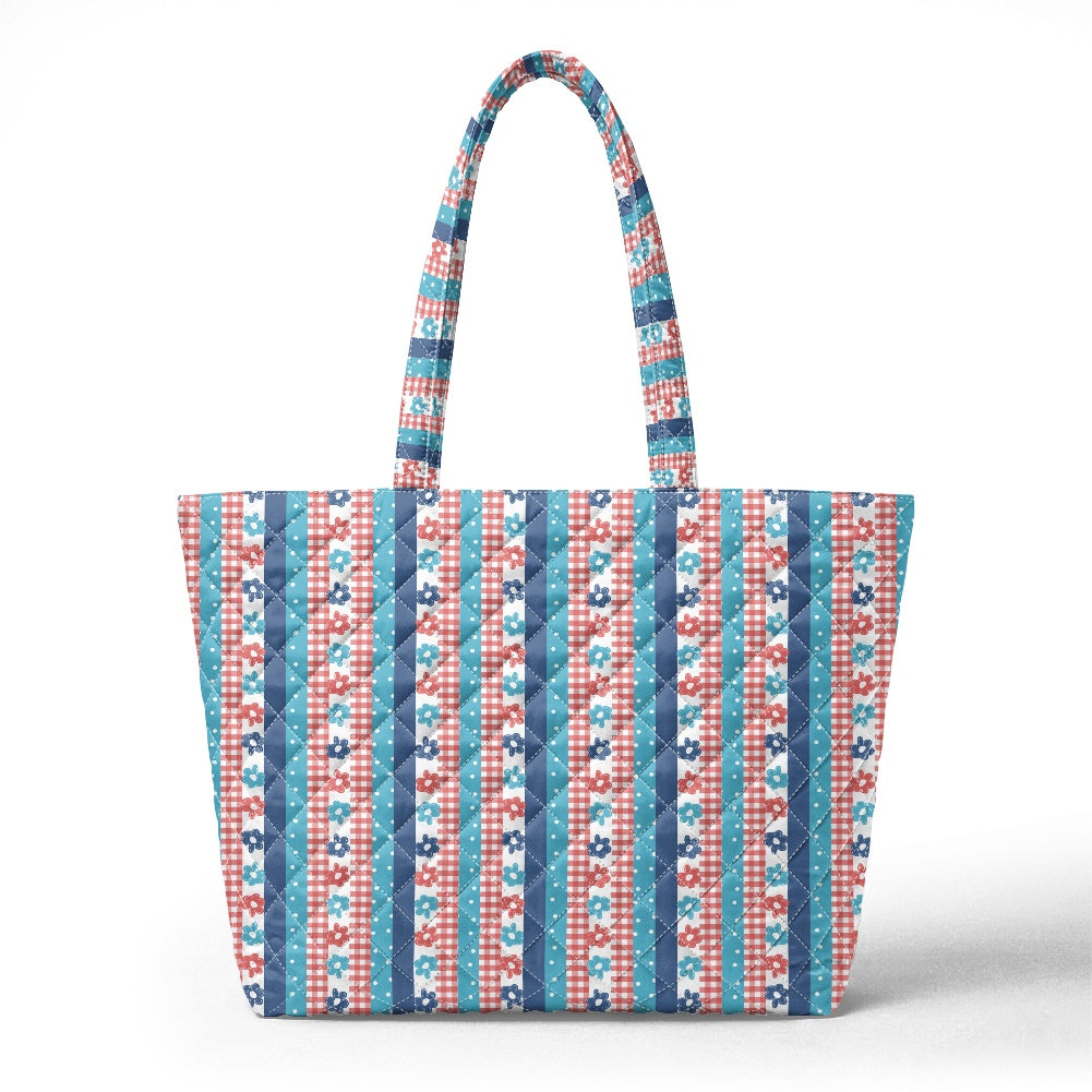 Quilted Shoulder Tote Bag
