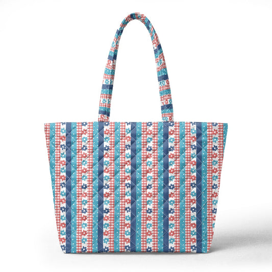 Quilted Shoulder Tote Bag