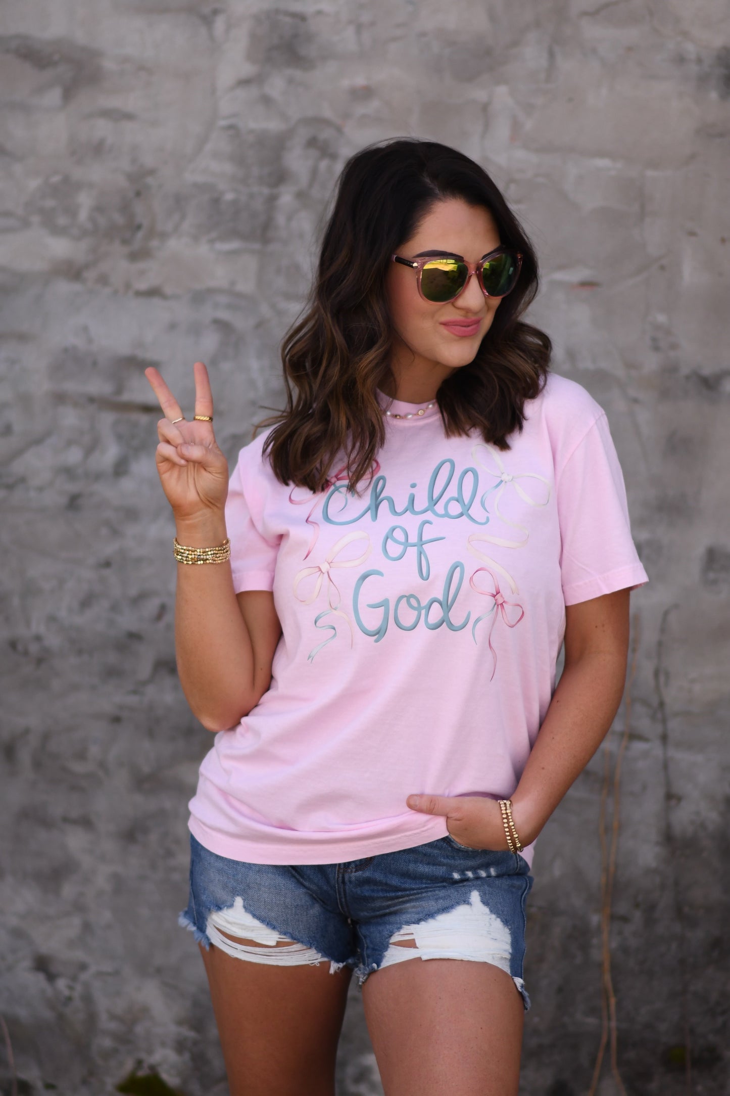 Child Of God Bow Tee