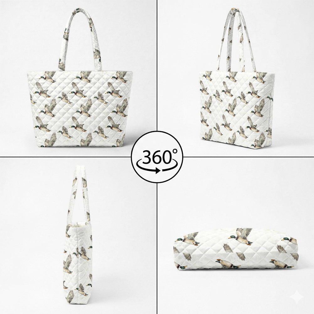 Quilted Shoulder Tote Bag