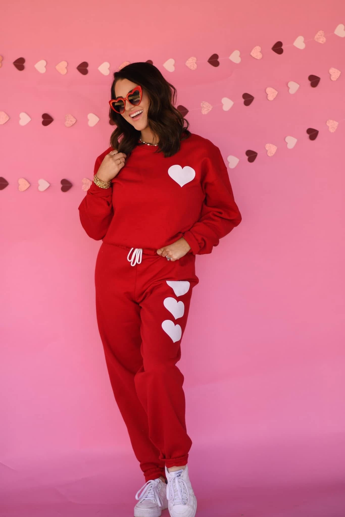 *SALE* RTS Heart Sweat Set (Pieces Sold Separately)