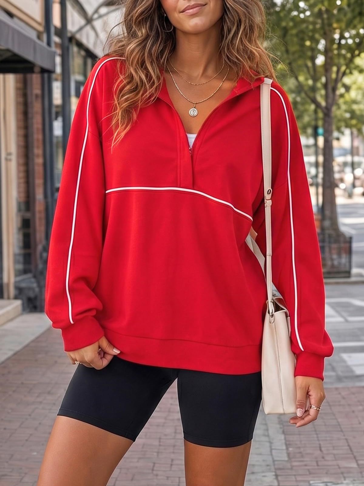 PREORDER: Piped Quarter Zip Pullover  7.27.26 osym