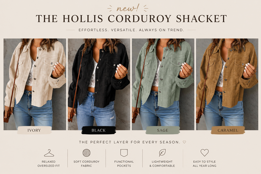 PREORDER: The Hollis Corduroy Shacket 8.24.26