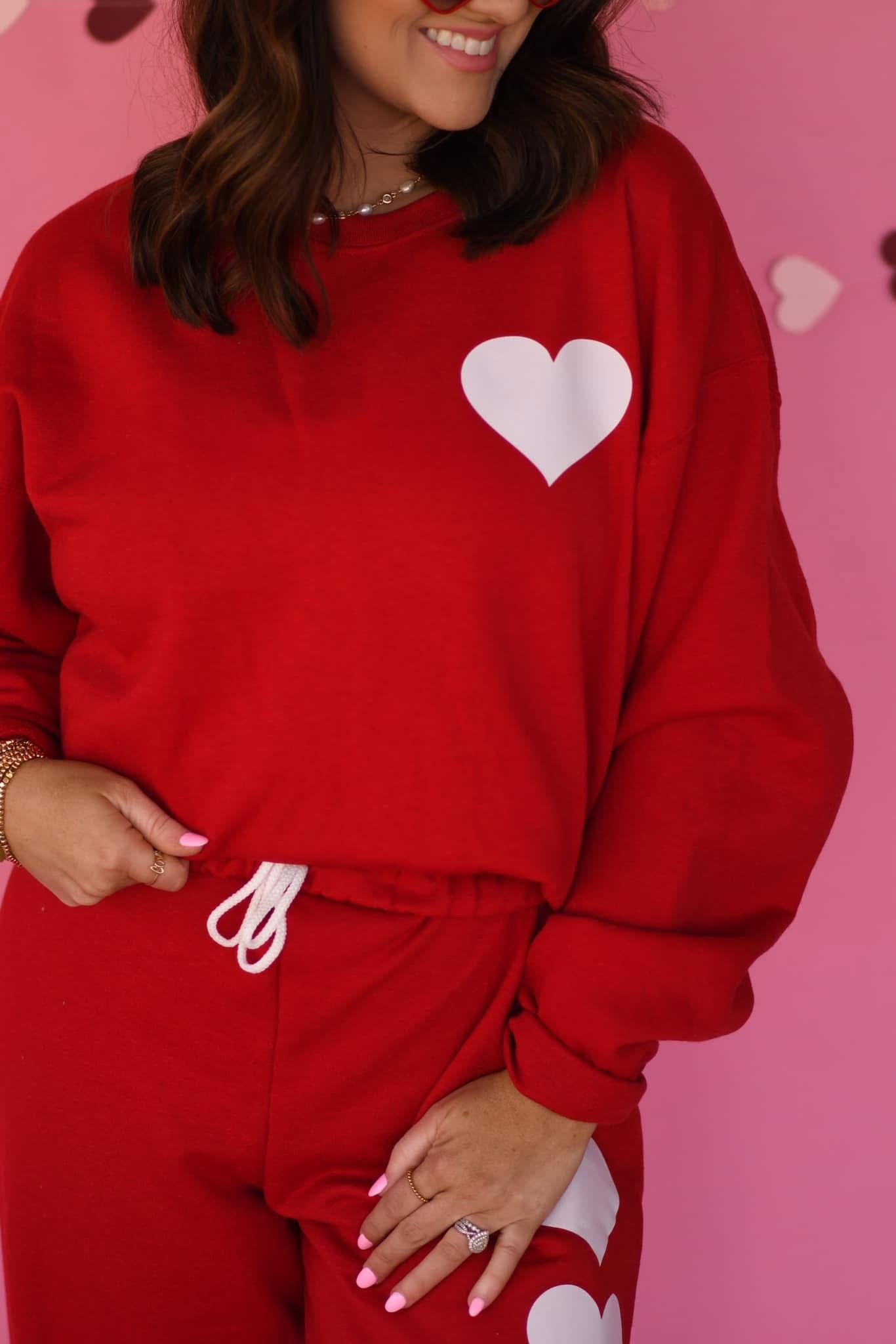 *SALE* RTS Heart Sweat Set (Pieces Sold Separately)