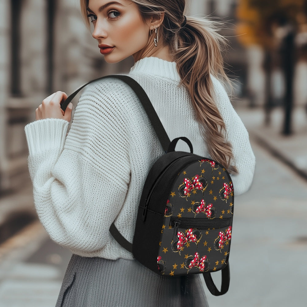Black Mouse Small Backpack