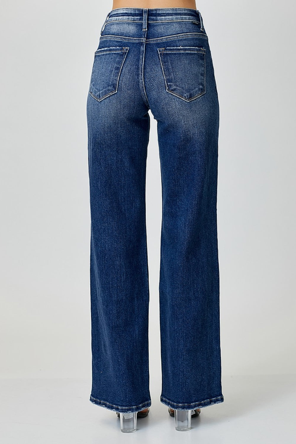 RISEN Mid Rise Straight Jeans