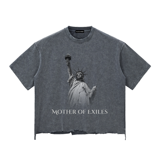 Mother of Exiles,Statue of Liberty,Fourth of July,July 4th,Exclusive design ,Unisex graphic,Raw hem,Boxy tee