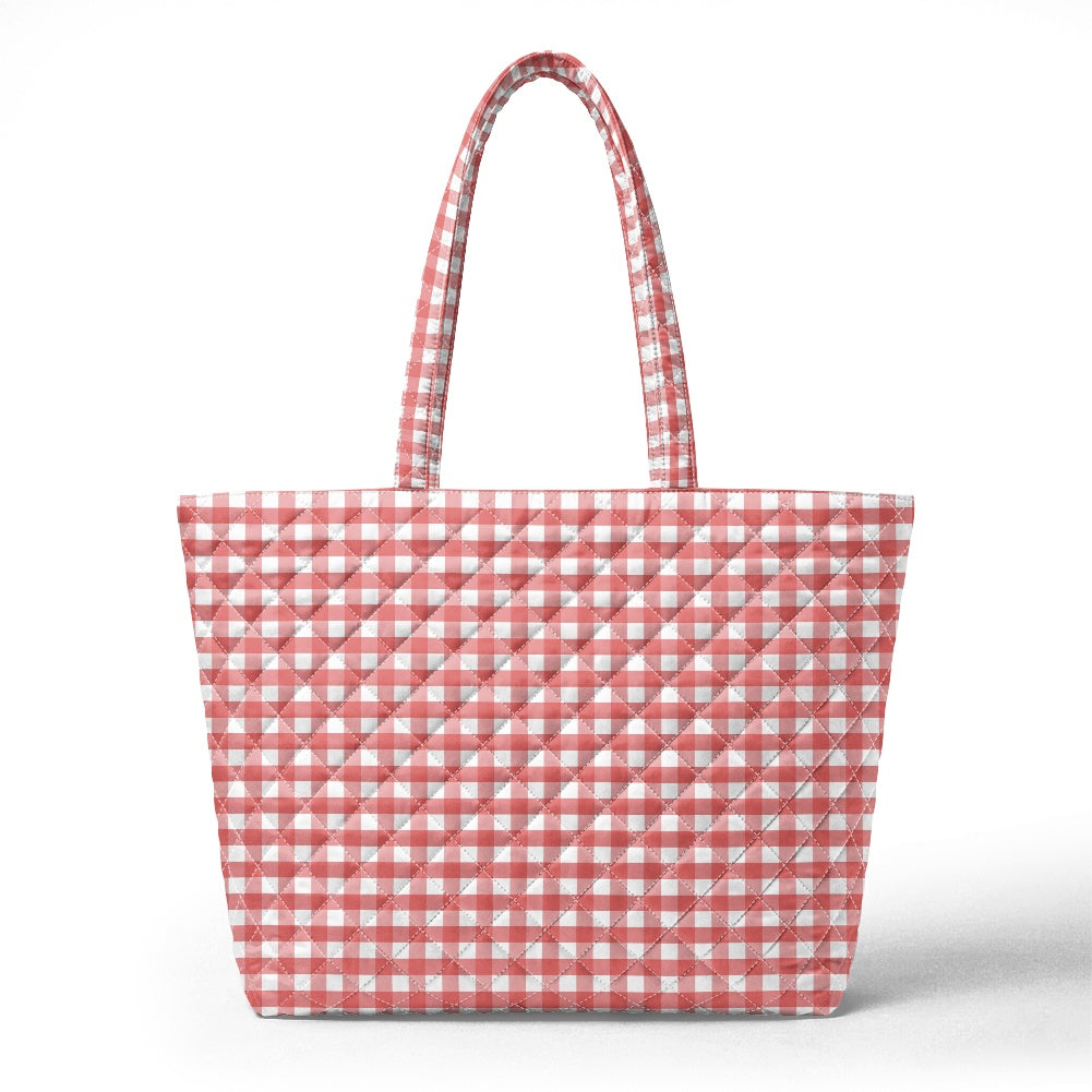 Quilted Shoulder Tote Bag