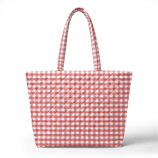 Quilted Shoulder Tote Bag