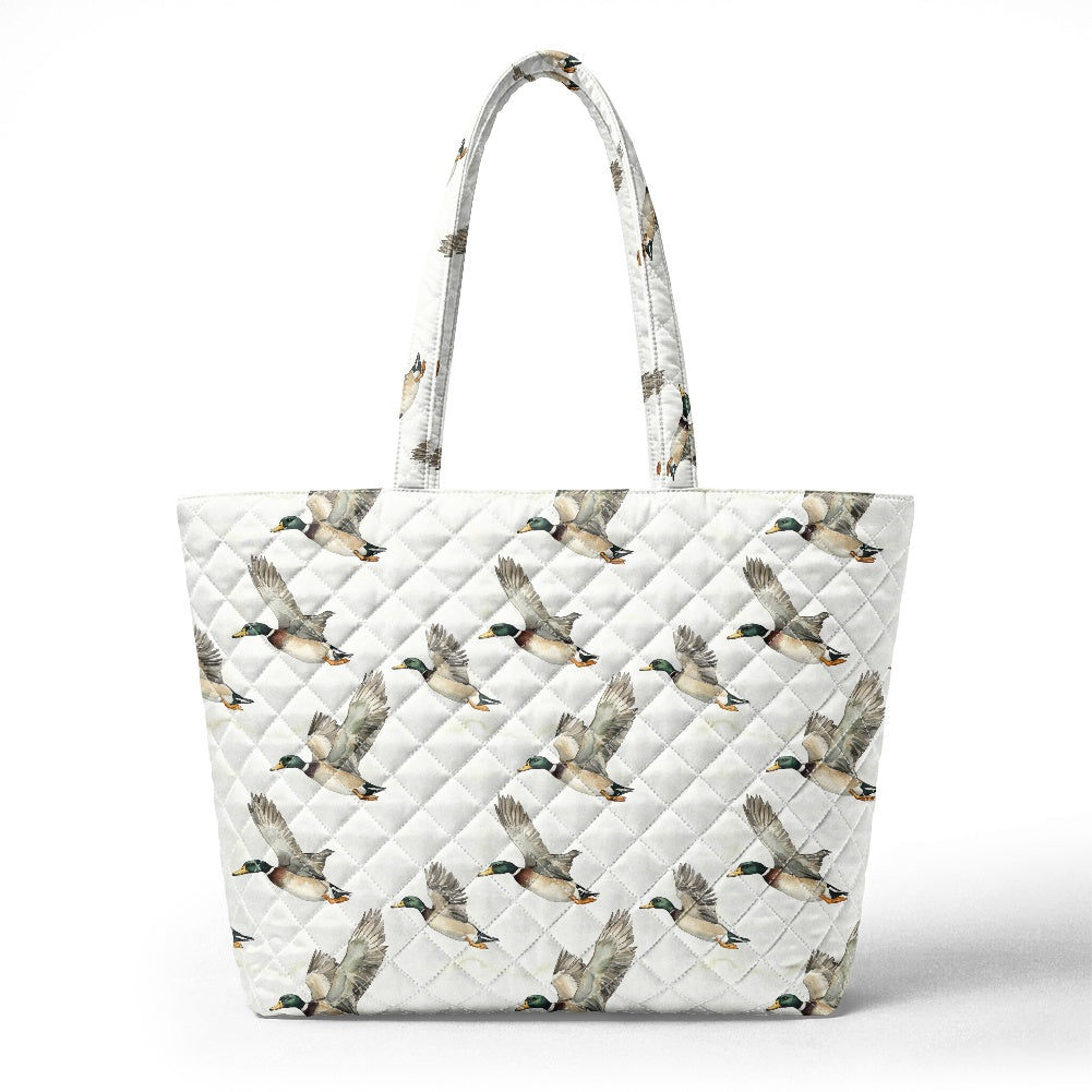 Quilted Shoulder Tote Bag