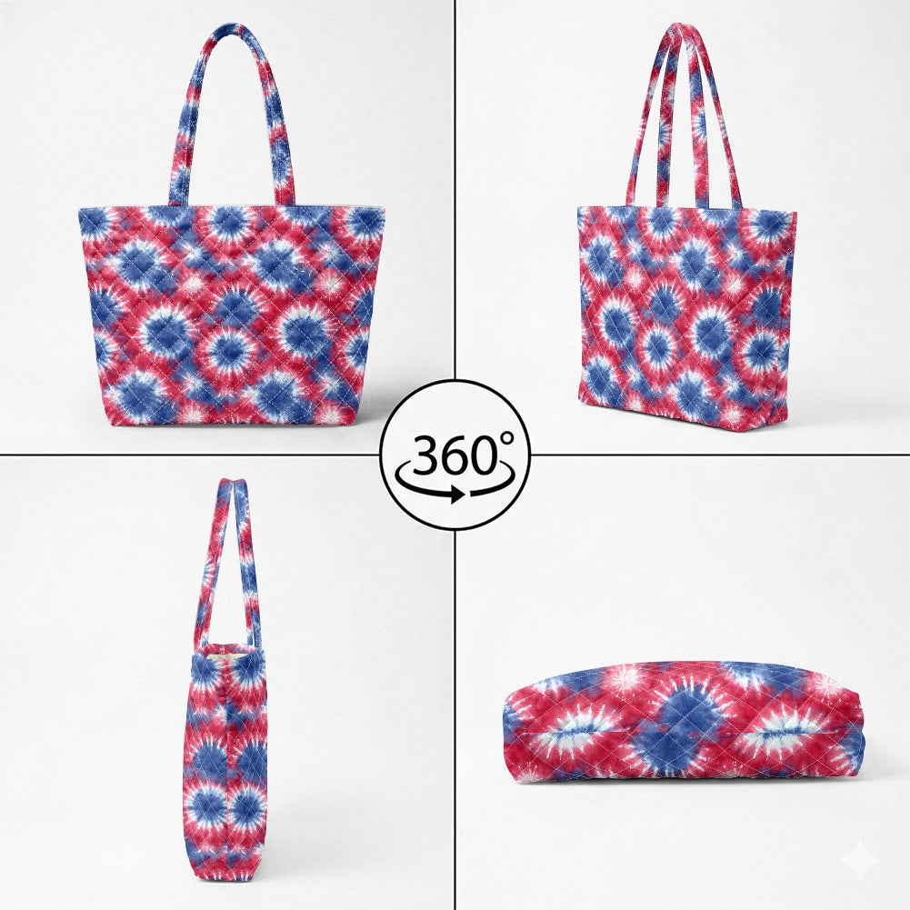 Quilted Shoulder Tote Bag