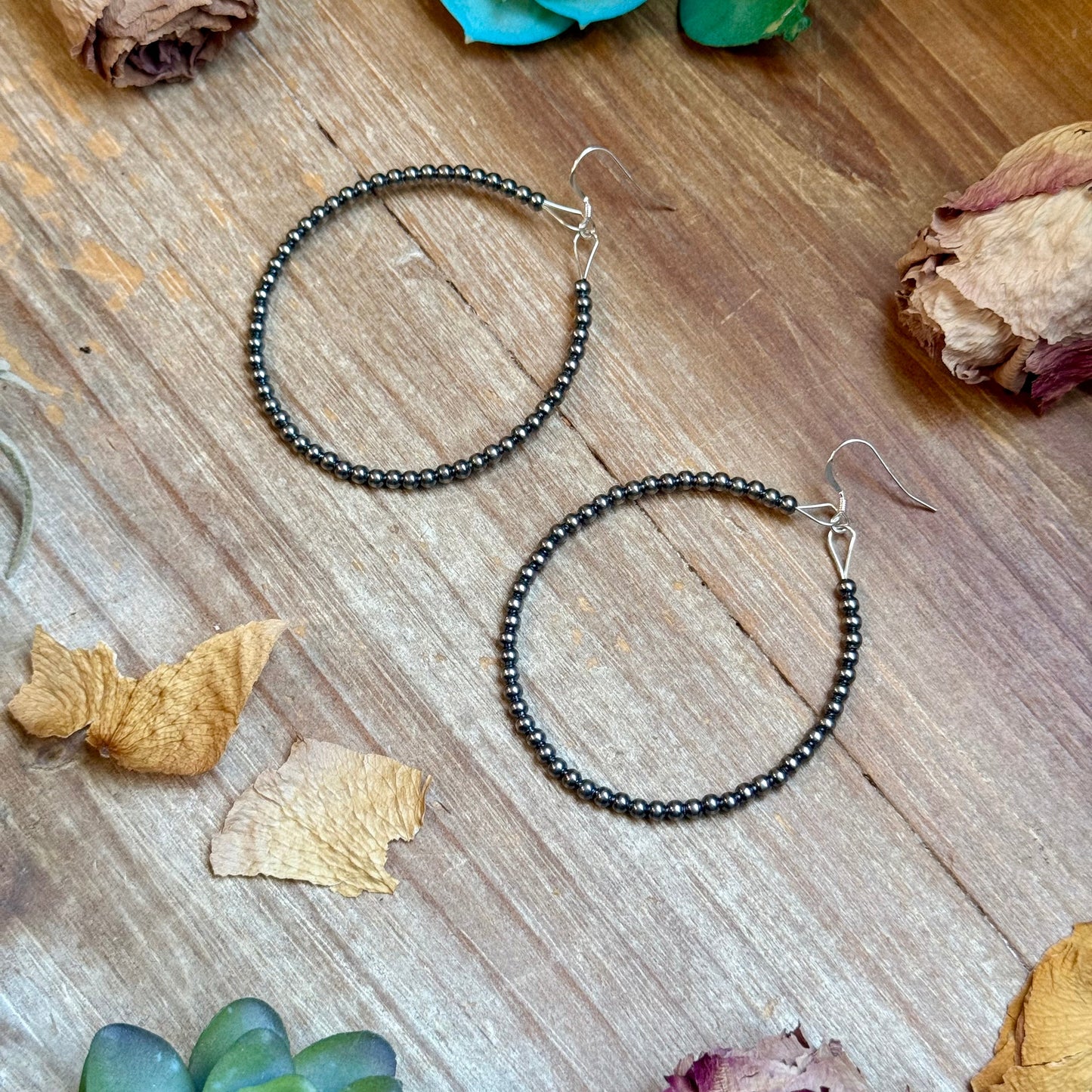 Hoop 3mm Sterling Silver Pearls