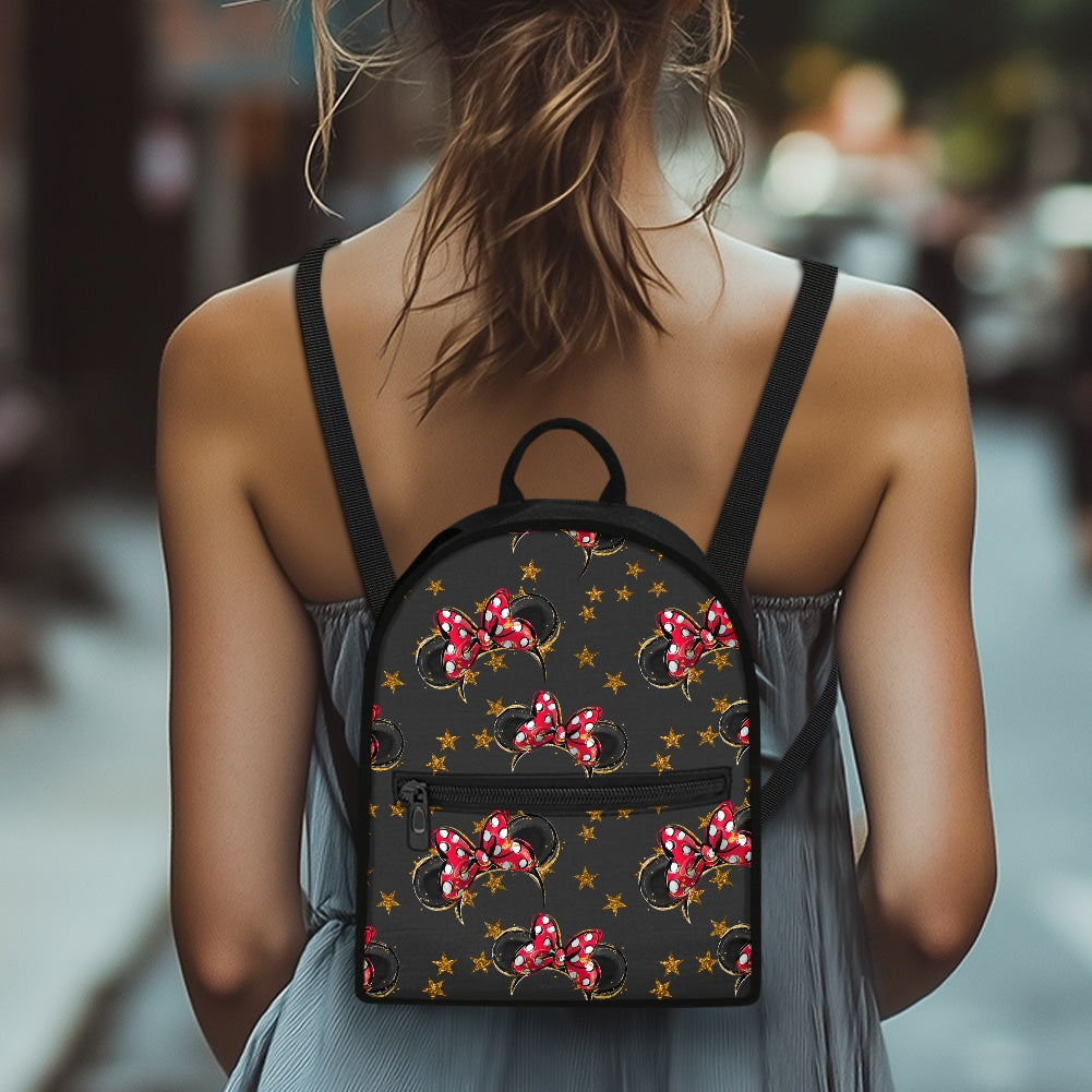 Black Mouse Small Backpack