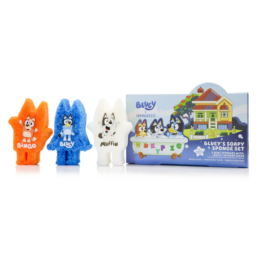 Bluey Body Wash Infused Buffer Gift Set