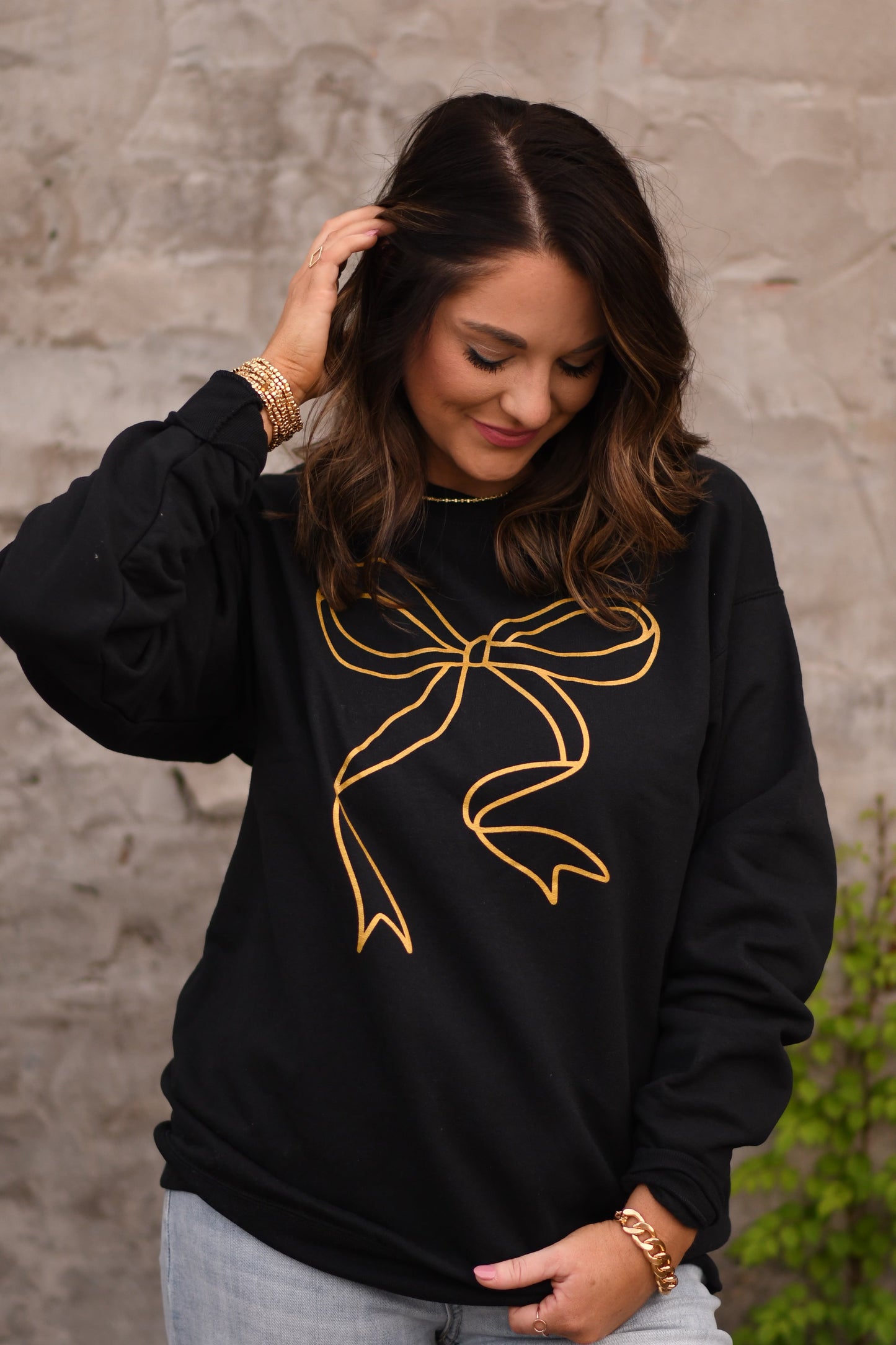 RTS Gold Bow Sweatshirt