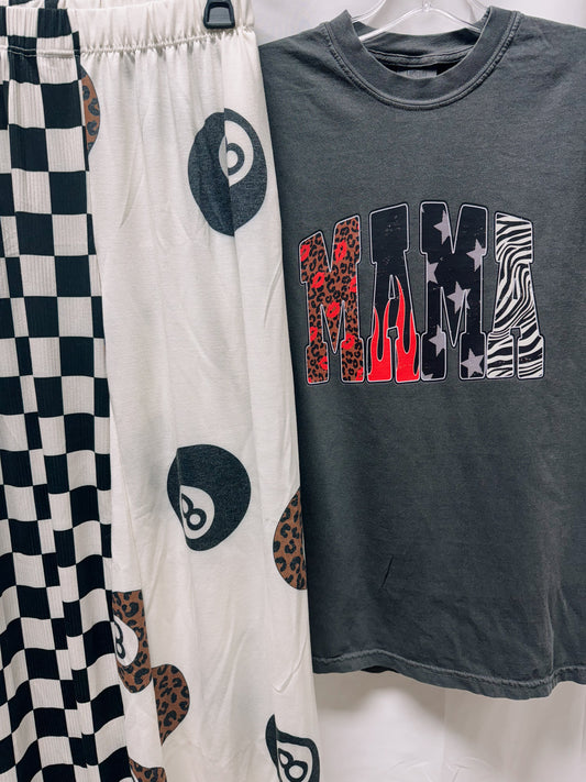 Leopard Lips & Flame Mama – Pepper Tee | Graphic T-Shirt for Moms