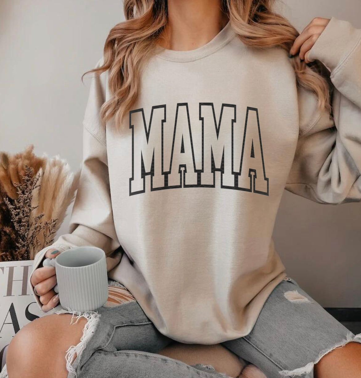 (WS) MAMA minimalist sweatshirt