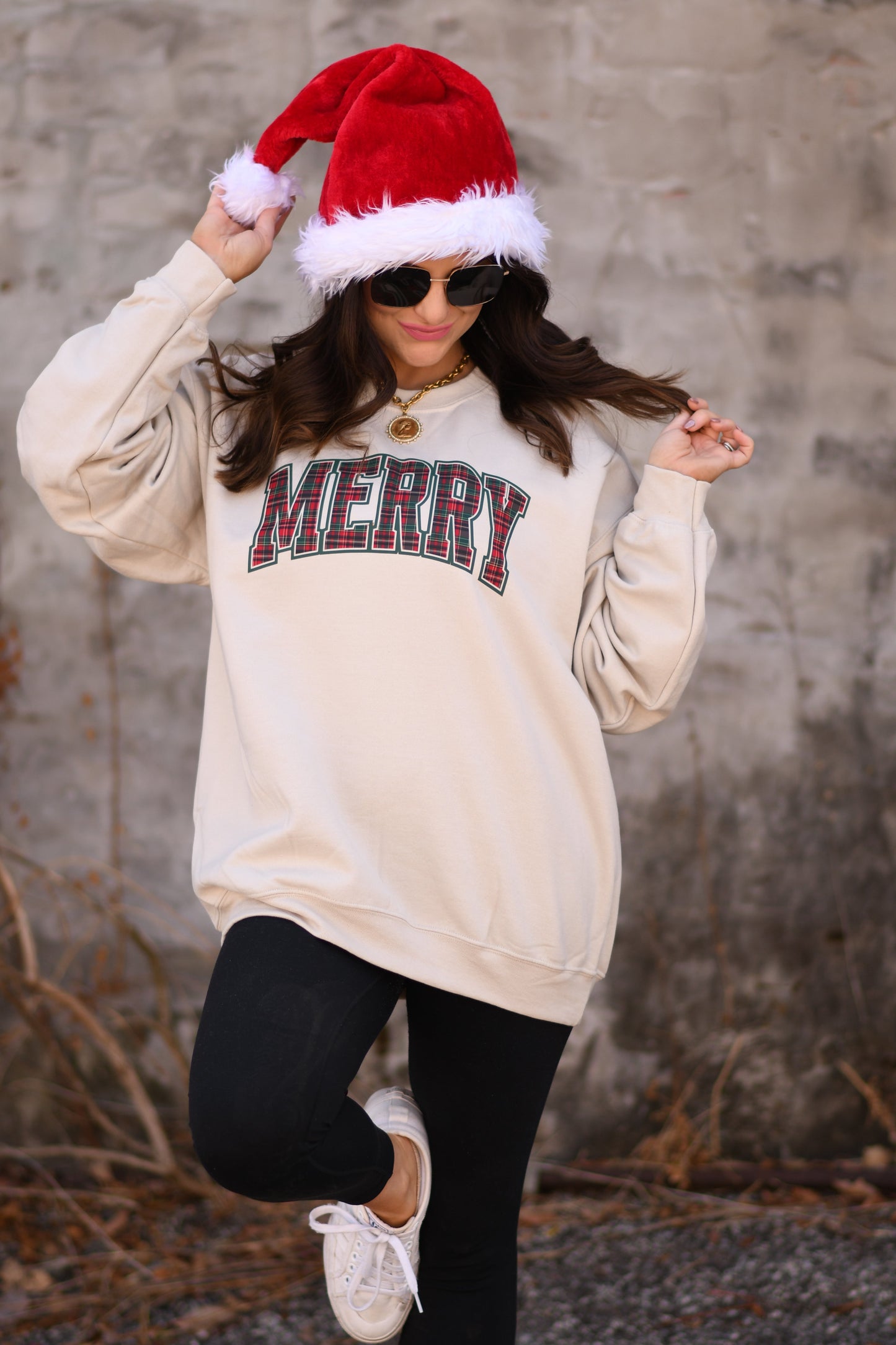 Merry Plaid Sweatshirt / Tee