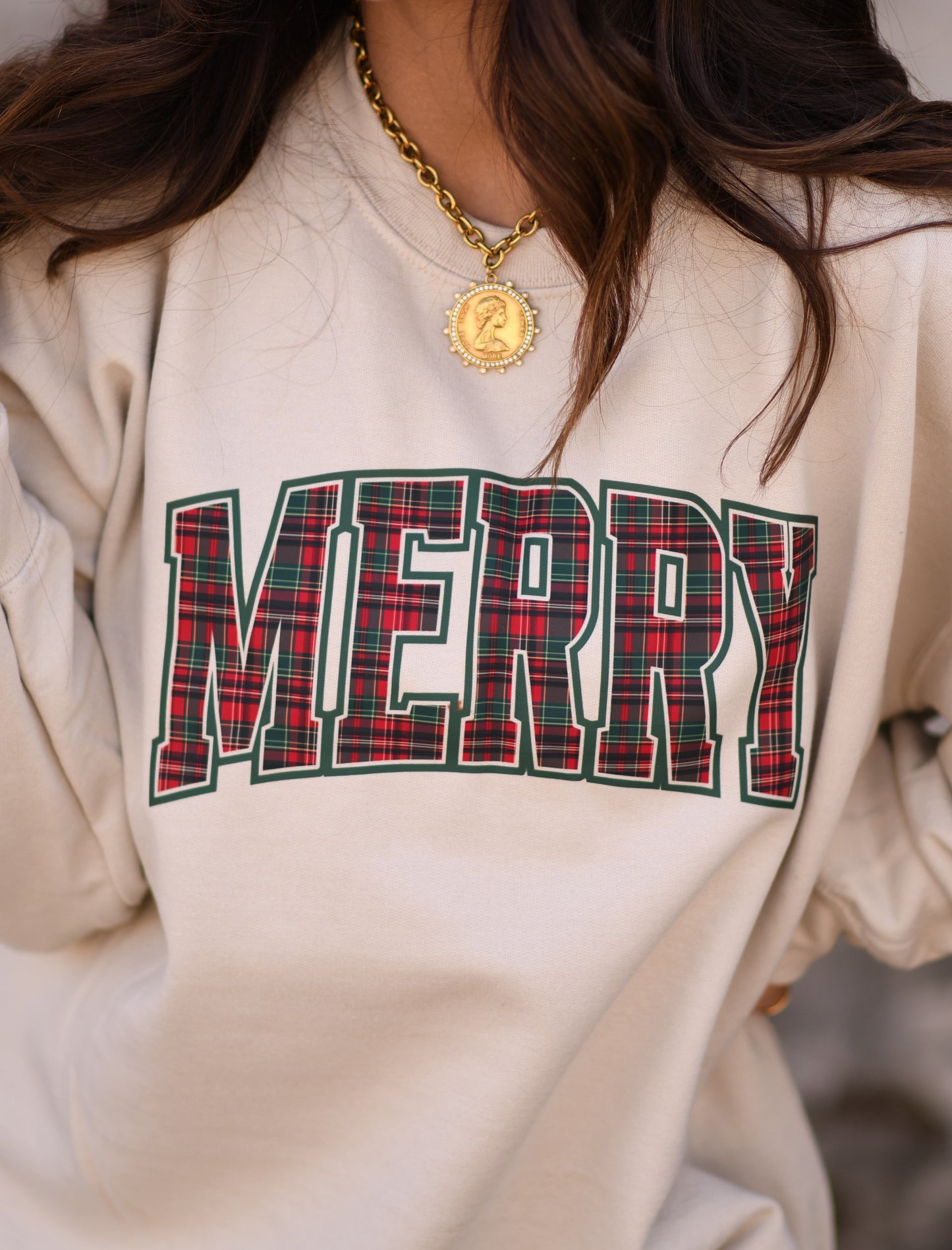 Merry Plaid Sweatshirt / Tee