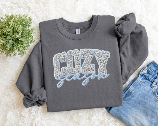 Faux Yarn Cozy Season Sweatshirt.