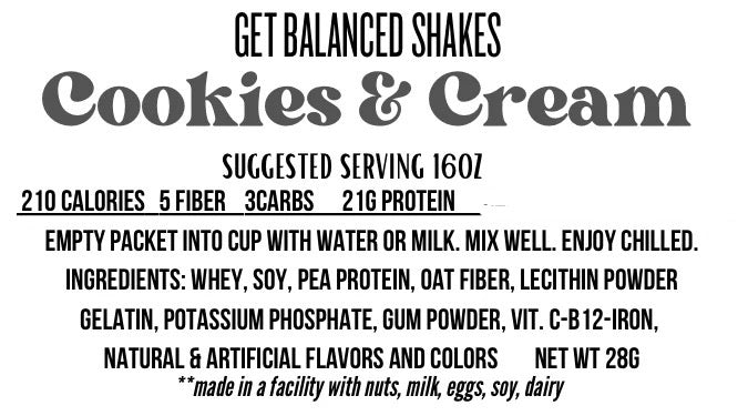 Get Balanced Shakes