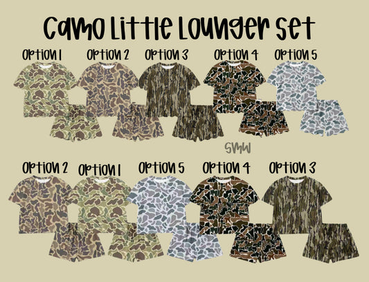 Adult Lounger Camo Set - Multiple Camo Patterns