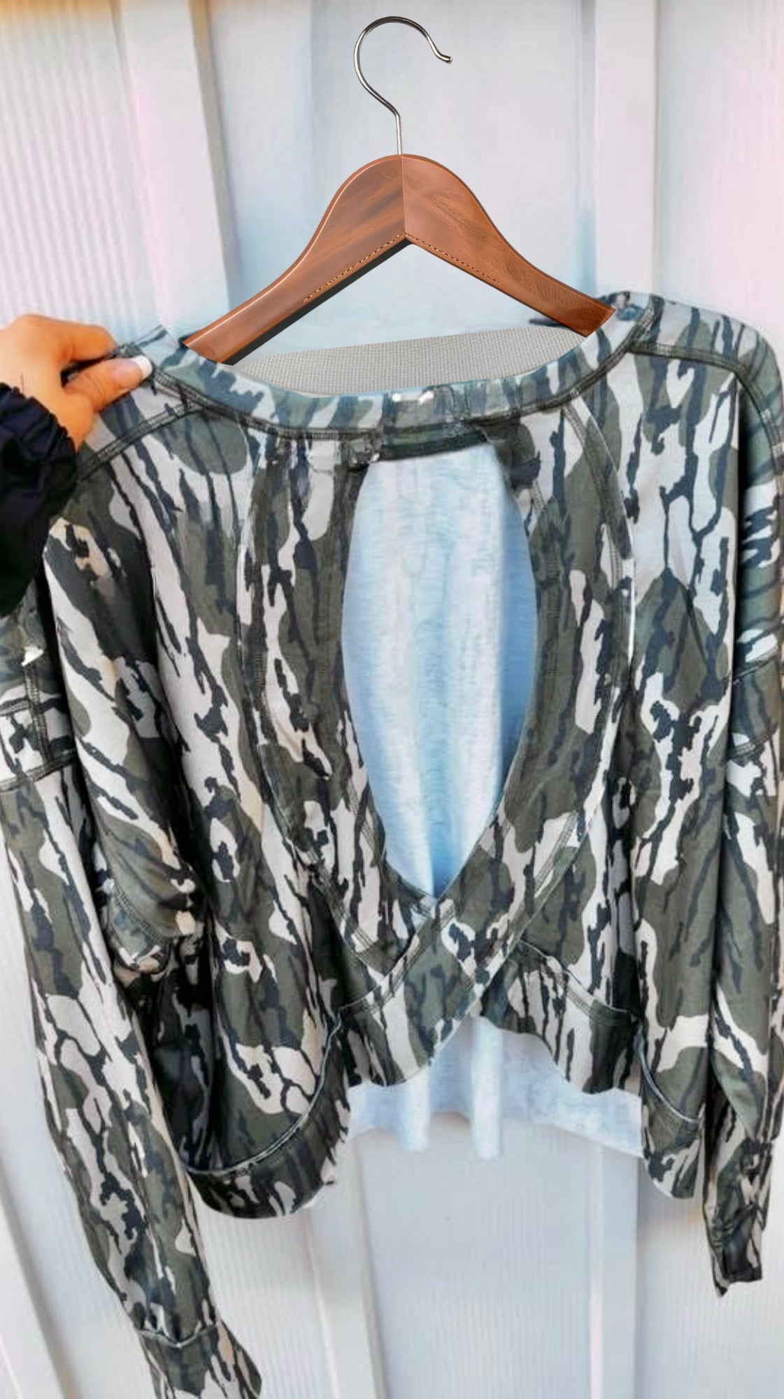 (WS) Camo cutout layer top *ships 2nd week of January*