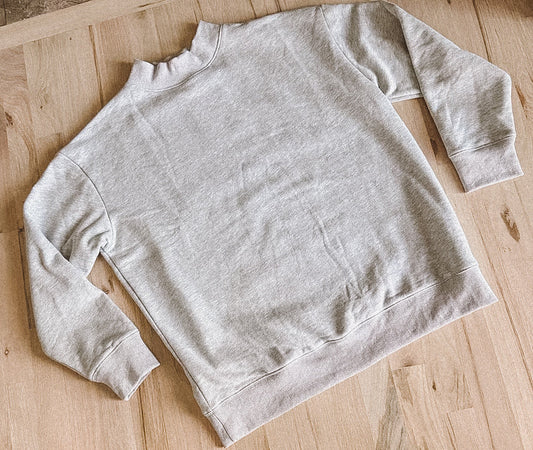 Reverse Mock Neck Sweatshirt *MOQ 2*