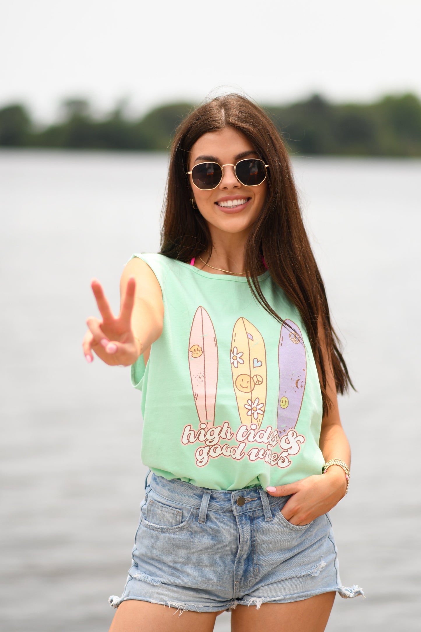 High Tides And Good Vibes Tank/Tee