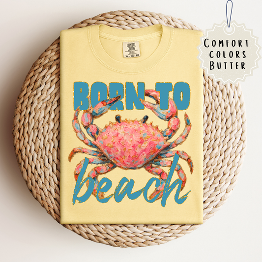 Born to Beach Crab Tee.