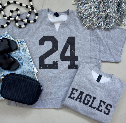 Custom Cut Sweatshirt Short Sleeve Tee