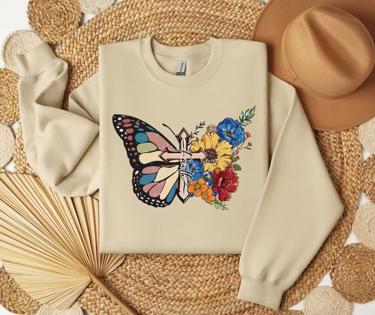 Faith Butterfly SWEATSHIRT.