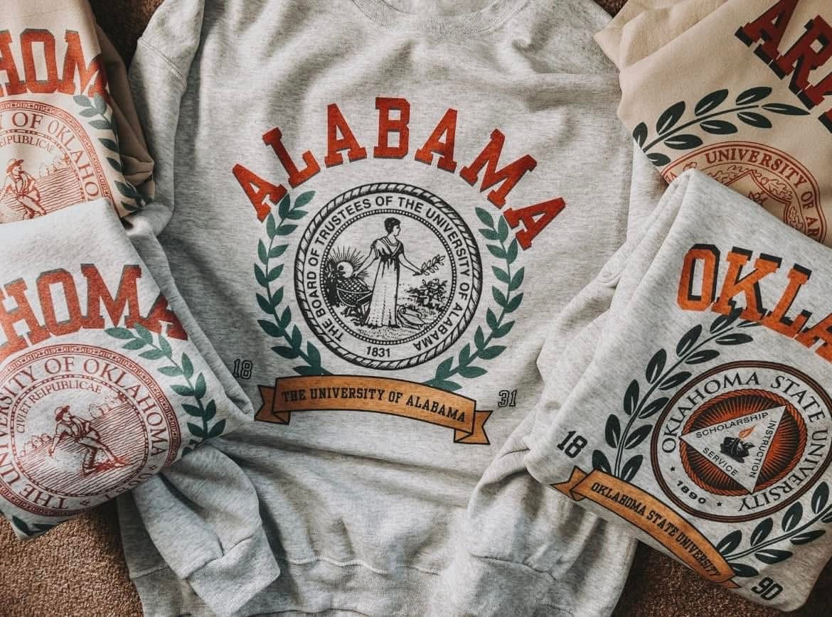 Vintage University Tee- SUBLIMATION