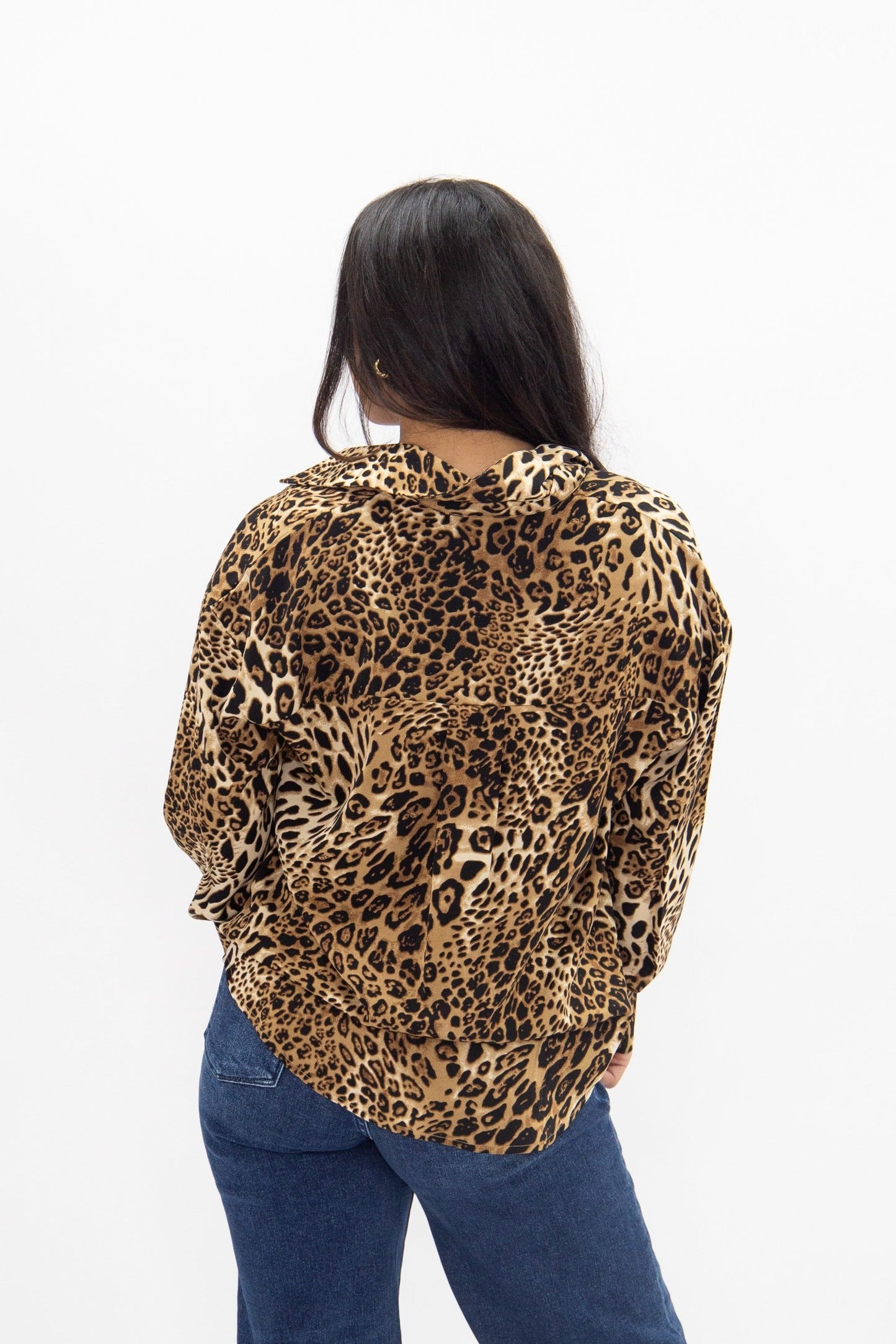 Kathryn Button-Up, Leopard