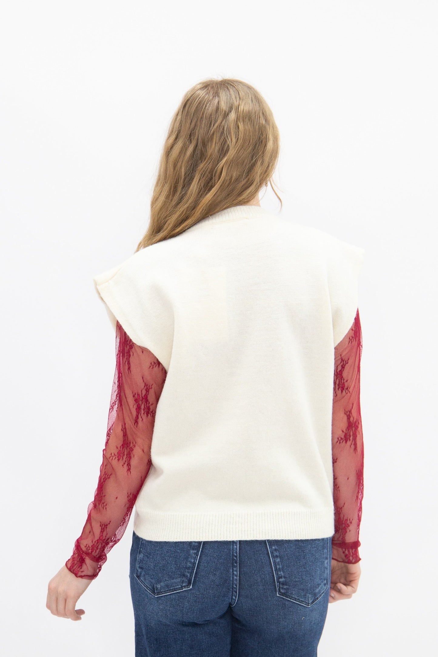 Horses on Ivory Sweater Vest