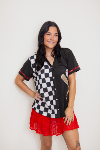 Checkerboard Baseball Jersey