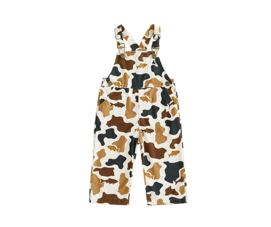 Neutral Camo Fish Overalls
