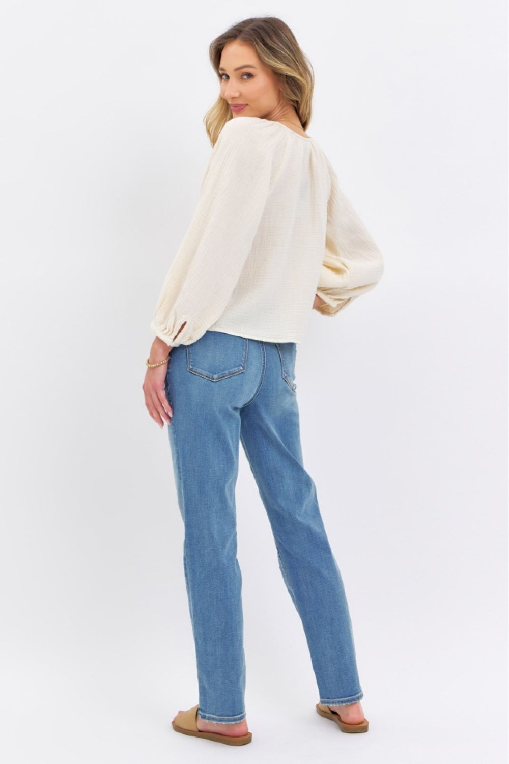 Judy Blue Full Size High Waist Straight Jeans