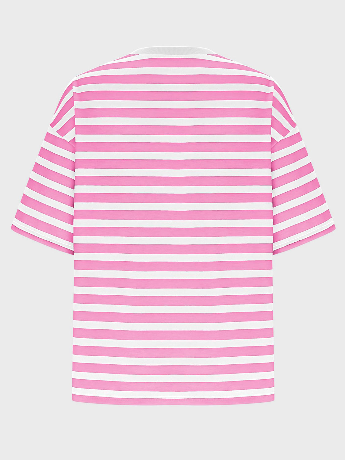 Striped Round Neck Half Sleeve T-Shirt