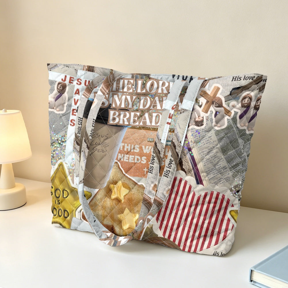 Quilted Shoulder Tote Bag