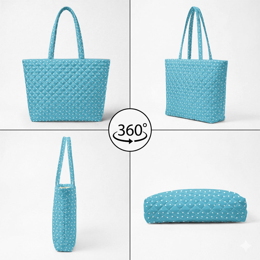 Quilted Shoulder Tote Bag